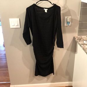 Black maternity dress